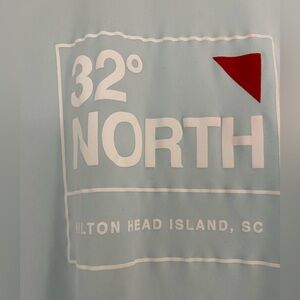 32° North Light Blue Long Sleeve Sun Shirt Hilton Head Island, SC